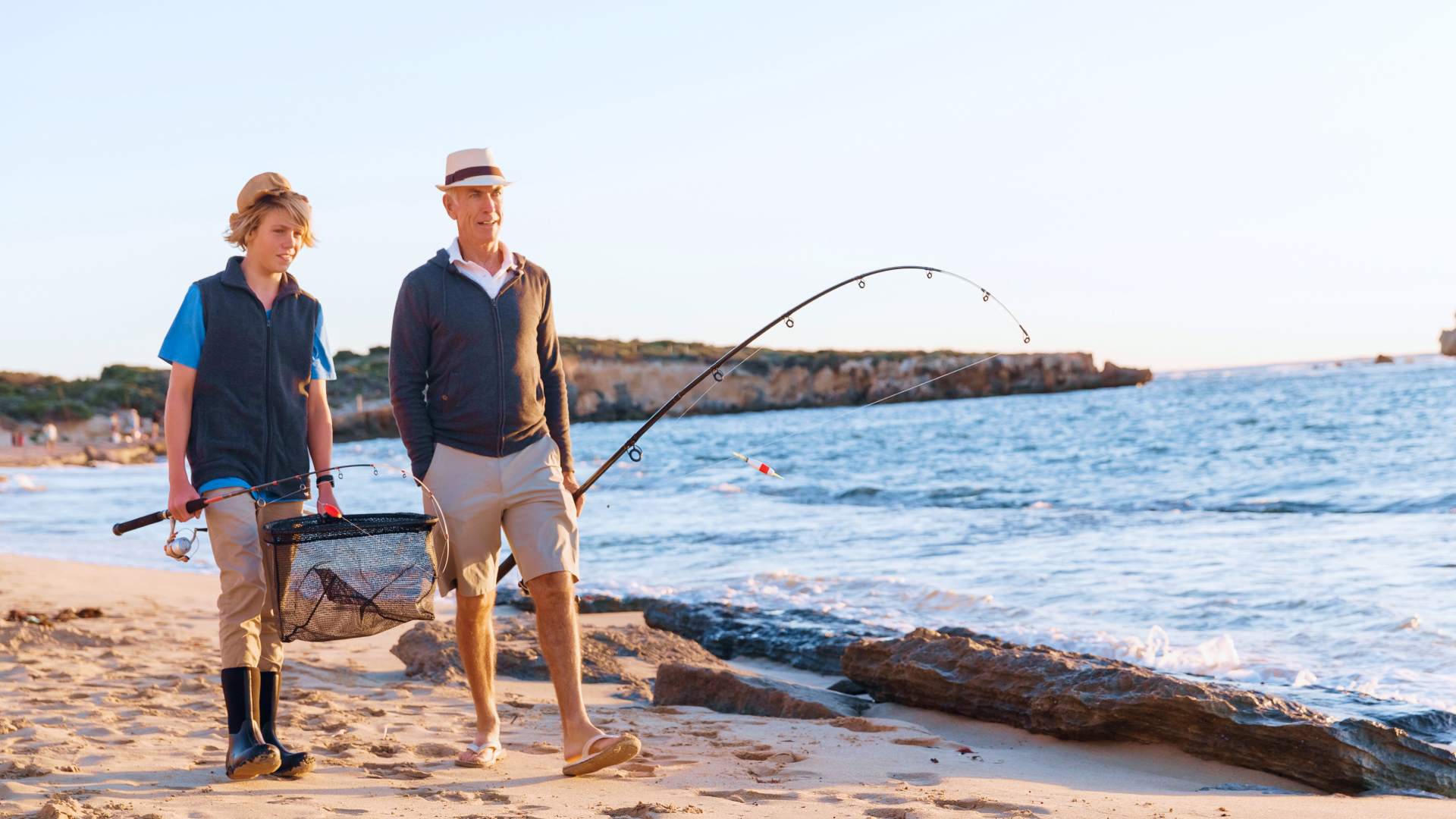 Learn morning fishing techniques on the bay